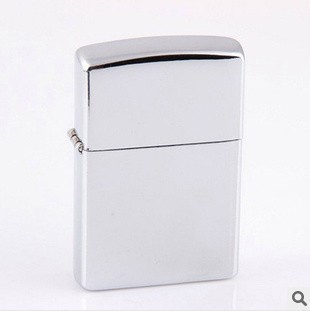 厂家批发酒厂促销 商务礼品 金属 亮铬镜面煤油打火机可激光LOGO