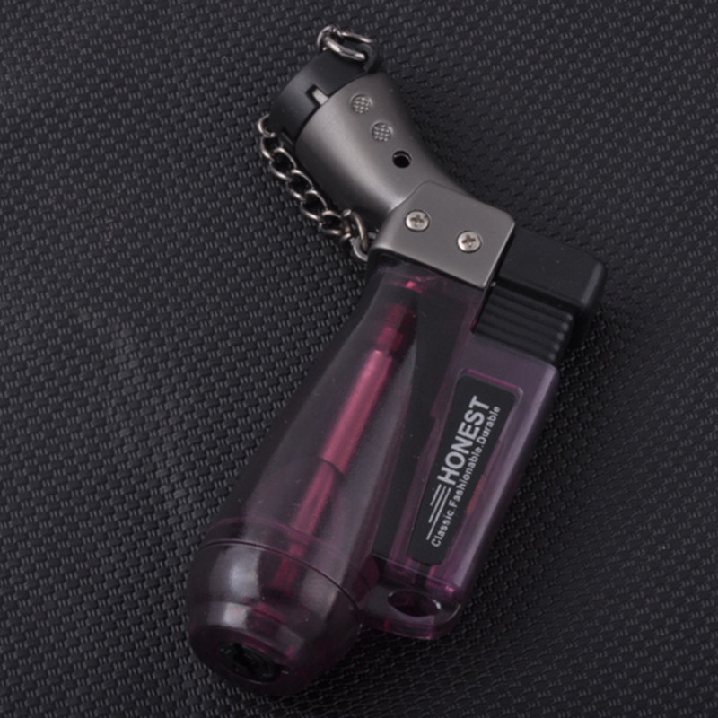 百诚正品直冲打火机 大容量多色户外生火煤气点火 创意个性打火机