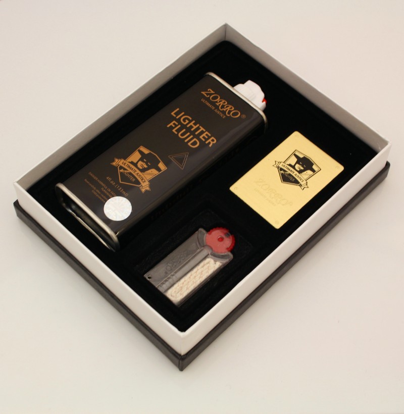 正品佐罗打火机礼盒 油+火石套装礼盒 广告礼品促销包装盒煤油机