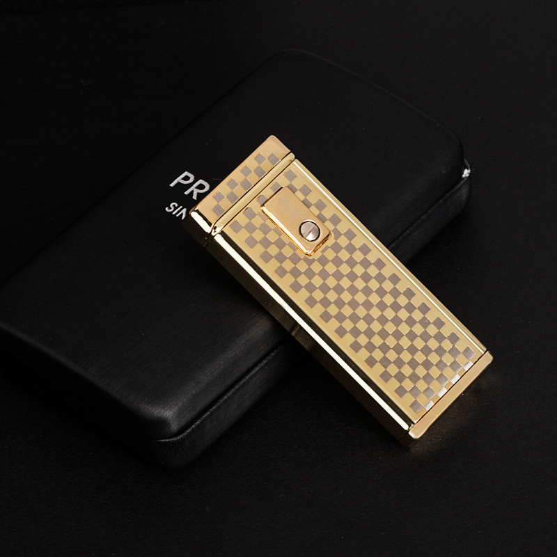 百诺正品创意超薄防风感应触摸户外便携可充气高档精品打火机批发