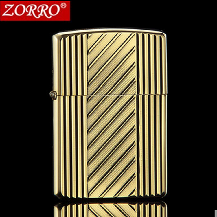 佐罗新款上市Z8514A-24K金雕刻时光 高档煤油打火机 礼品促销定制