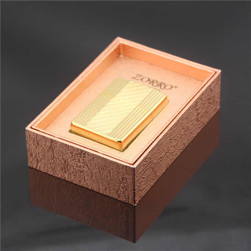 佐罗新款上市Z8514A-24K金雕刻时光 高档煤油打火机 礼品促销定制