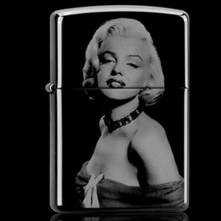 ZIPPO类煤油机 性感女神玛丽莲梦露 金属煤油打火机套装 广告礼品
