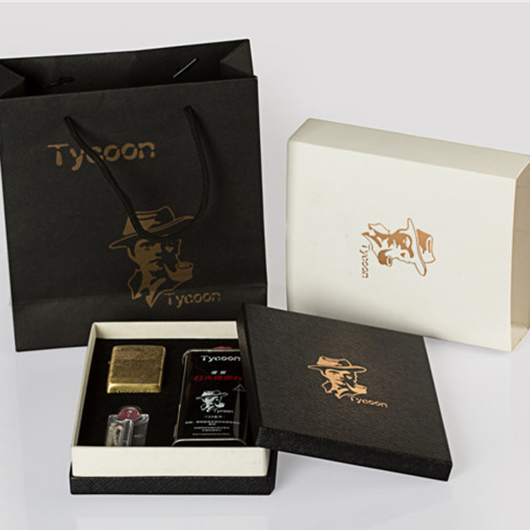 ZIPPO类煤油打火机礼盒通用 油+火石套装礼盒 广告礼品促销包装盒