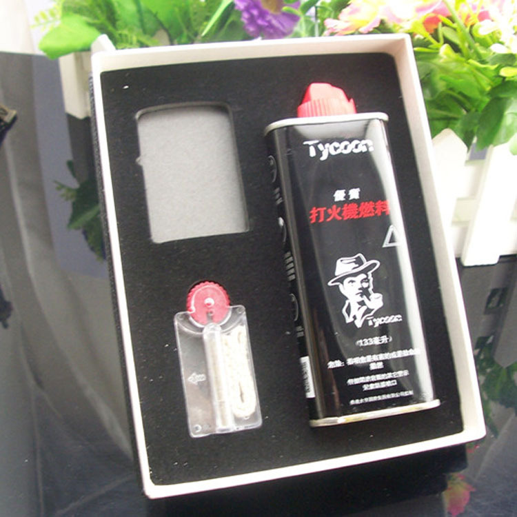 ZIPPO类煤油打火机礼盒通用 油+火石套装礼盒 广告礼品促销包装盒