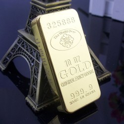 金条超薄防风打火机批发 创意金砖个性广告打火机 可礼品定制logo