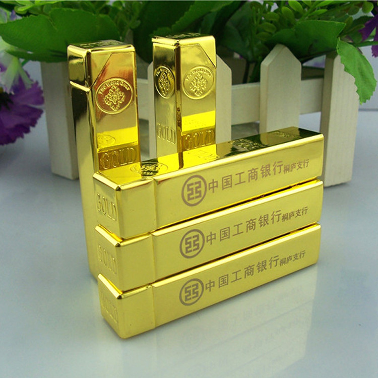 金条 金砖超薄打火机 创意广告打火机 珠宝银行礼品打火机定制