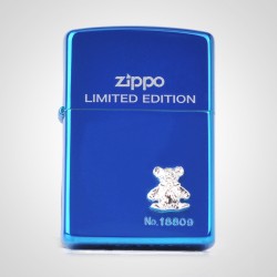 正品美国ZIPPO打火机宝蓝 维尼小熊打火机-限量版-防风芝宝打火机