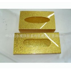 厂家批发定做纸巾盒/有机玻璃盒亚克力加工