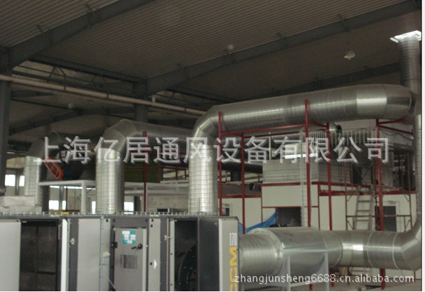 厂家供应排风管、工厂排风系统、镀锌通风管道、工厂设备排烟