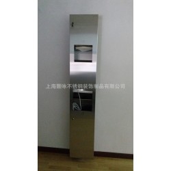 供应嵌入式三合一垃圾桶 手纸箱 烘手机一体机