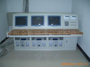 【厂家直销】监控平板双联操作台 福达冷轧板平板双联操作台