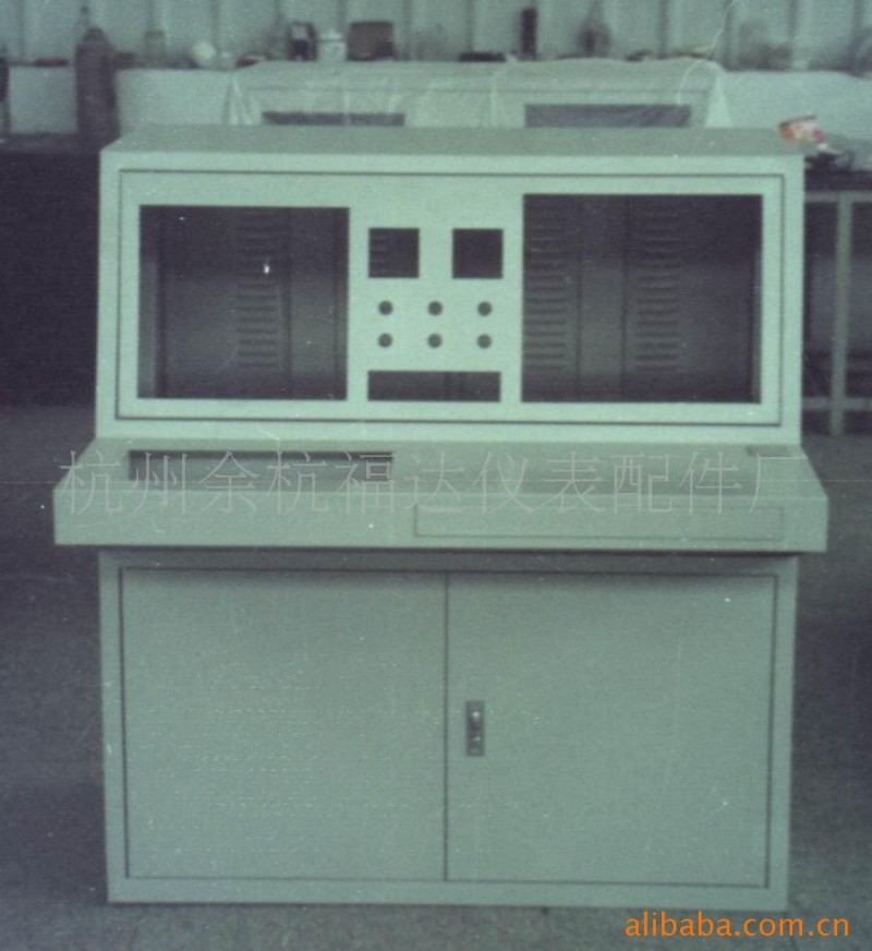 【厂家直销】监控平板双联操作台 福达冷轧板平板双联操作台