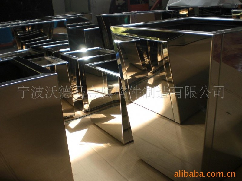 装饰花盆,新式装饰花盆,不锈钢方形花盆