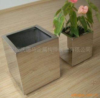 装饰花盆,新式装饰花盆,不锈钢方形花盆