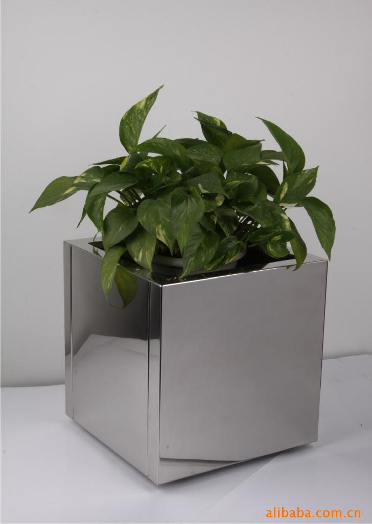 供应不锈钢装饰花盆,不锈钢花盆,金属花盆