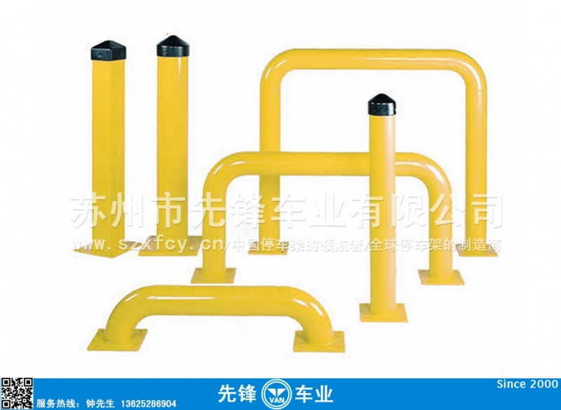 警示柱 钢质警示柱 停车场管理用的钢制警示柱 黑黄反光警示柱