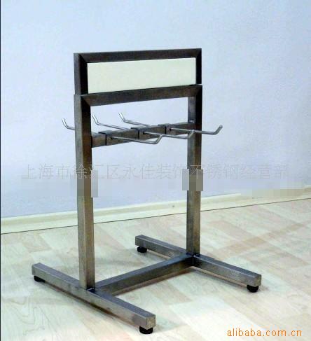 提供钣金加工商场服装道具 挂包架,挂衣架 皮带架 金属衣架