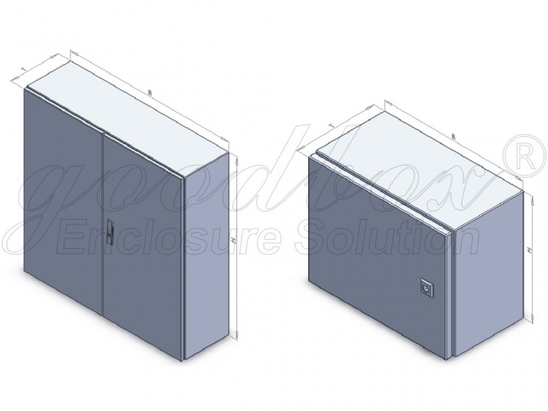 供应 不锈钢姜桂 GBAE挂壁式控制箱 钣金加工 非标机箱 定制机柜