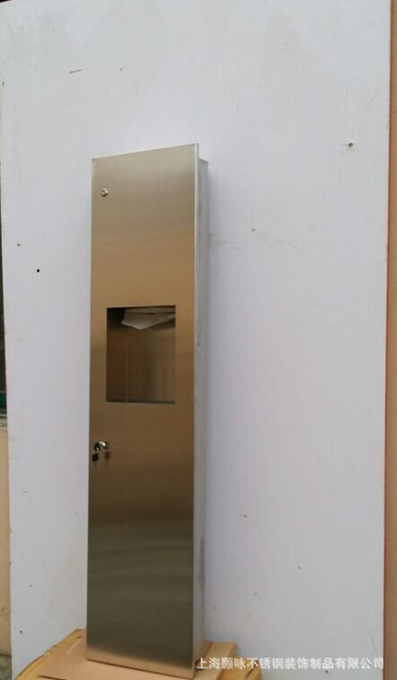 入墙式不锈钢带垃圾桶手纸箱单门系列产品加工定做