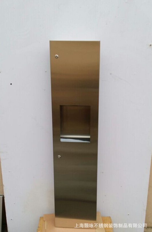 入墙式不锈钢带垃圾桶手纸箱单门系列产品加工定做