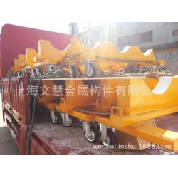 代加工-非标可调节升降支撑架工装 托架丝杆把套脚轮装配