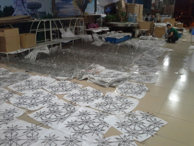 激光切割不锈钢钛金异形摆件,酒店家居装饰品