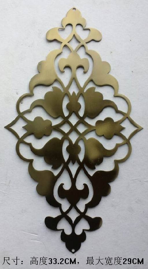 激光切割不锈钢异形摆件,酒店家居装饰品,企业办公室钛金摆件