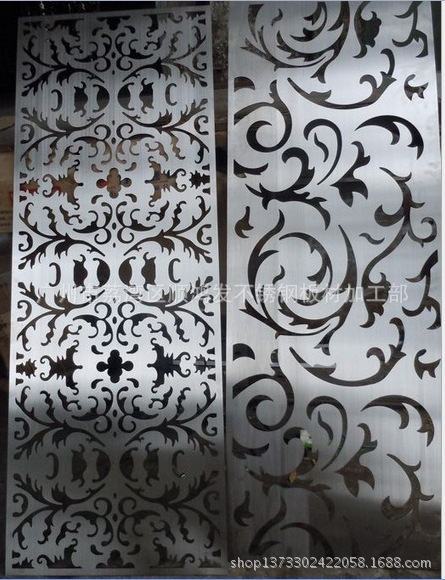 激光切割加工,不锈钢.铝板.铜板新型艺术屏风,酒店企业镂空饰品