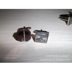 锌合金袖扣 香槟色锌合金袖扣 加工锌合金袖扣