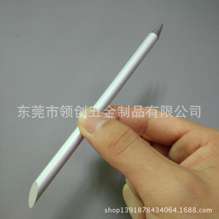 新款双头版老不死金属笔 磨砂银色 高档土豪金色