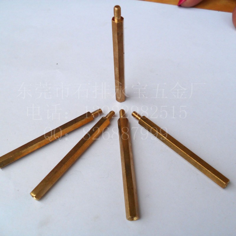 A厂家直供高质量六角铜螺柱 隔离柱 多规格铜支撑柱 正品保证