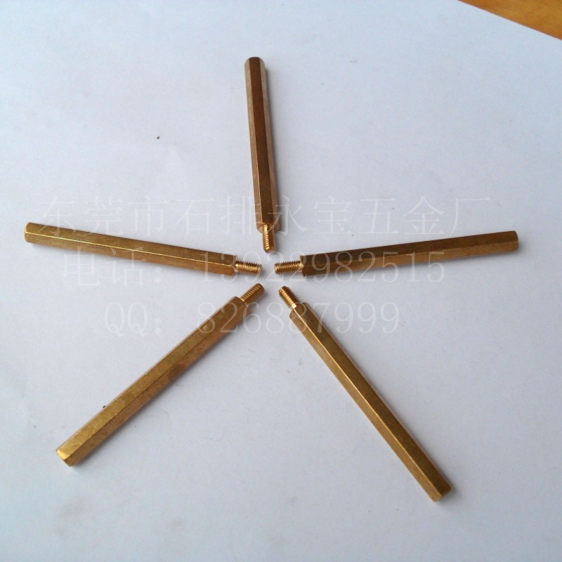 A厂家直供高质量六角铜螺柱 隔离柱 多规格铜支撑柱 正品保证