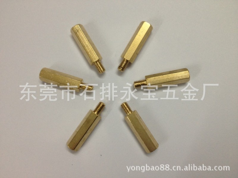 厂家直销 主板单头铜螺柱 方形滚花铜螺柱