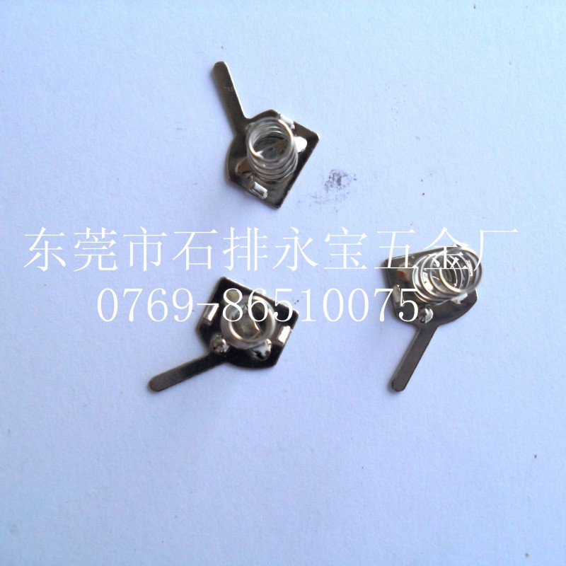 供应电池弹片 五金电池片 电池连接片 弹簧片 厂家直销