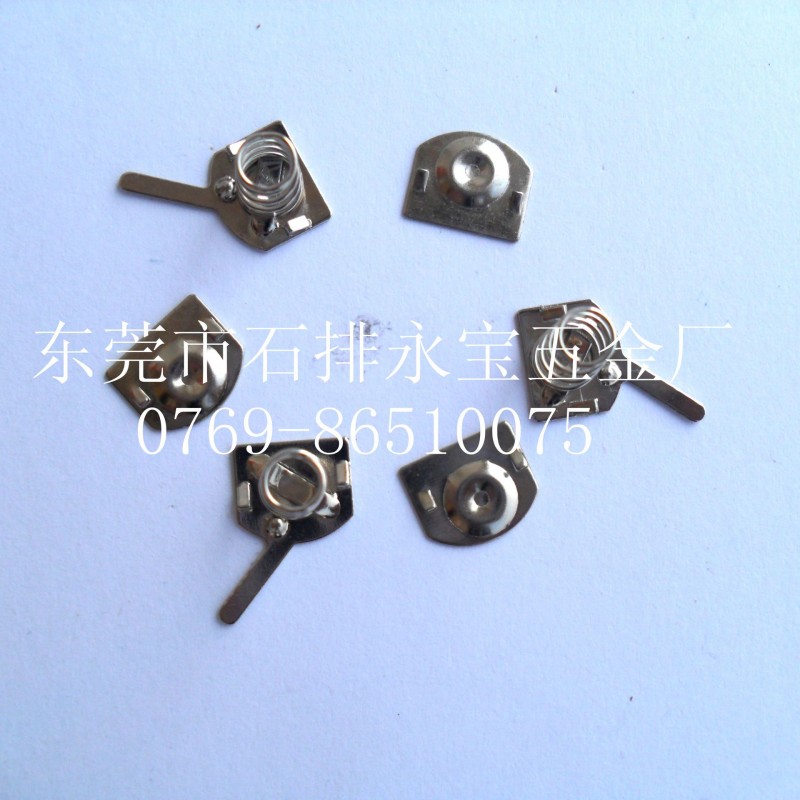 供应电池弹片 五金电池片 电池连接片 弹簧片 厂家直销