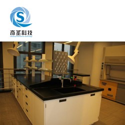 厂家生产供应 铝木实验室家具边台