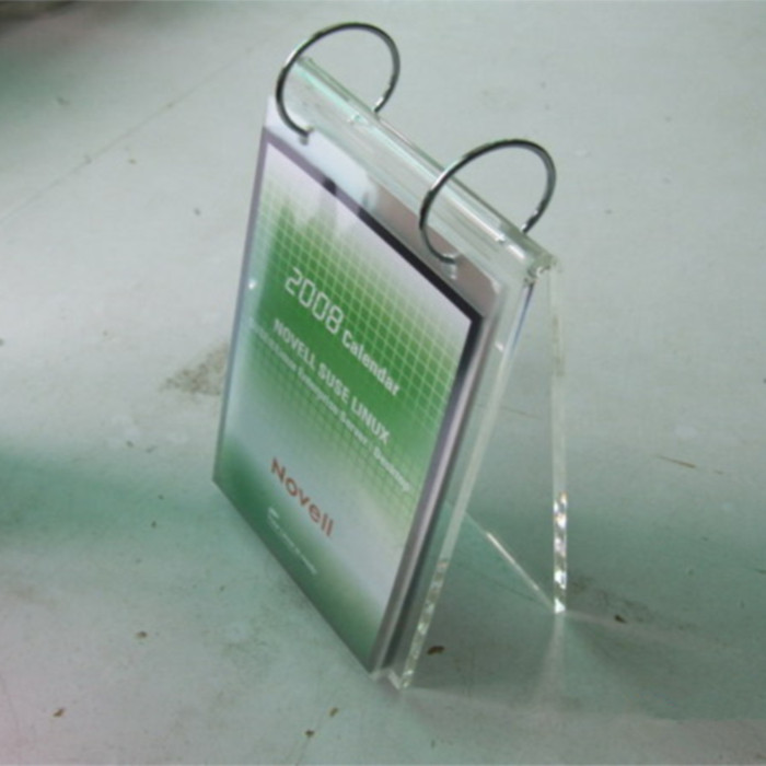 供应L型透明有机玻璃台历架,年历架