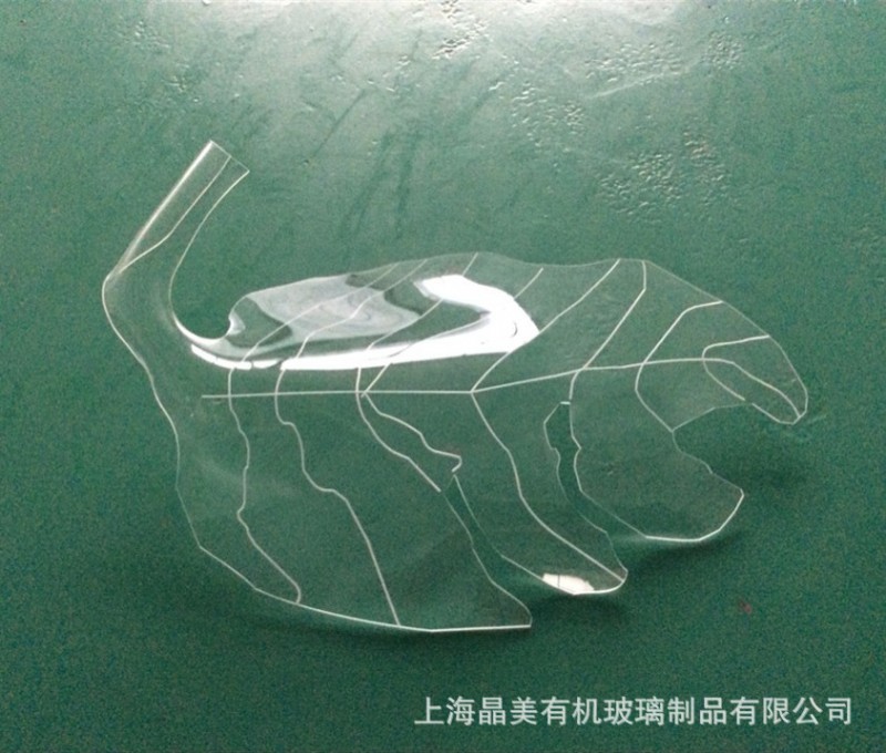 供应最新款示芭蕉叶有机玻璃花片