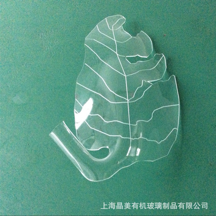 供应最新款示芭蕉叶有机玻璃花片