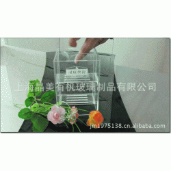 批发生产做工精美一次性用品有机玻璃盒子