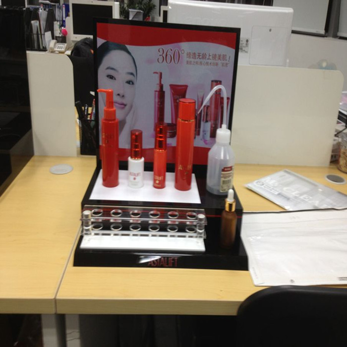 厂家生产台式多层贴画环保有机玻璃化妆品展示架