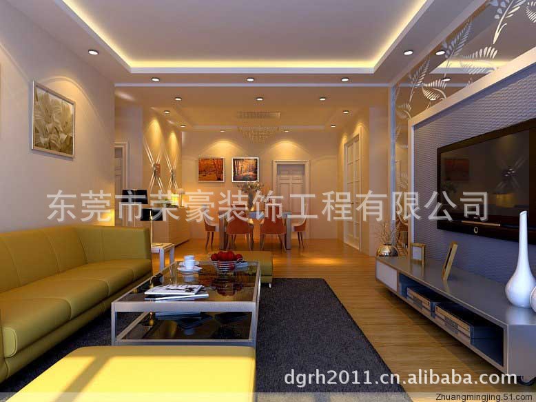 提供现代 豪华 家居 公寓 客厅装修装潢 设计施工