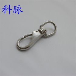 不锈钢万向钩 钥匙扣 万向弹簧钩  链条扣 旋转钩 宠物钩 2#