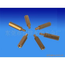 A供应M3非标六角铜柱.
