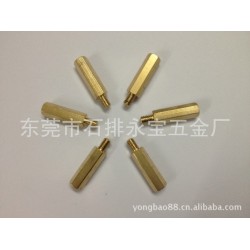 厂家直销 主板单头铜螺柱 方形滚花铜螺柱