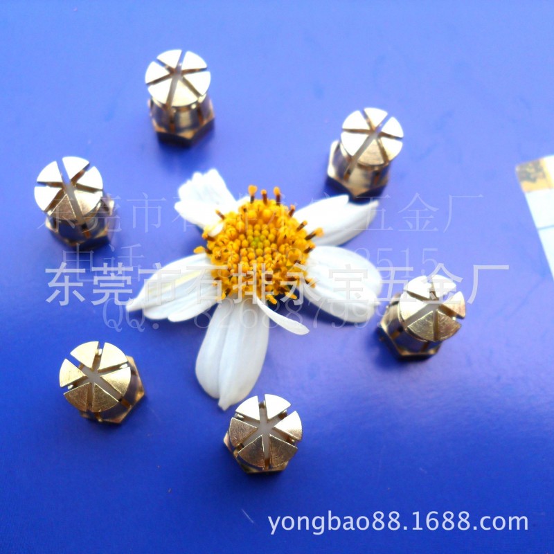 现货供应直花铜螺母 9*13*M6铜镶件 铜螺母