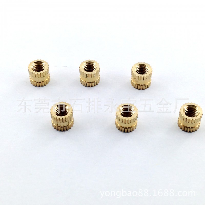 厂家直销 做工精密 M2-M6 铜螺母 承接定制非标五金配件加工