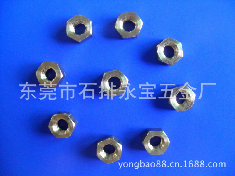 厂家直供铜螺母六角铜螺母.