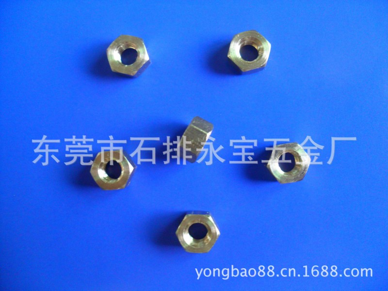 厂家直供铜螺母六角铜螺母.